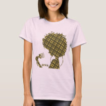 illustration, music, club, hiphop, pop, funny, humorous, vintage, cool, street, colorful, cute, rock, girl, diva, lady, afro, female, music genres, Shirt with custom graphic design