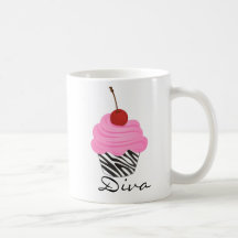 Diva Cupcake Mugs
