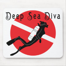 Diva del mar profundo alfombrilla de ratones