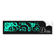 Diva Designer Name II Bumper Sticker bumpersticker