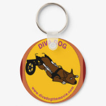 DIVA DOG Animated Circle Keychain by chriscory28 DIVA DOG Animated Circle Keychain
