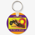 DIVA DOG Animated Logo Purple on Gold keychains by chriscory28 DIVA DOG Animated Logo Purple on Gold keychains