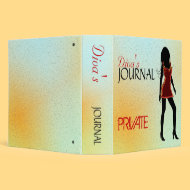 Diva Fashion Girl Journal Binder binder