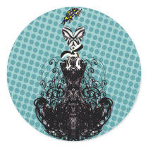 Diva Fashion Sticker - Blue Dots by samack Diva Fashion Sticker - Blue Dots