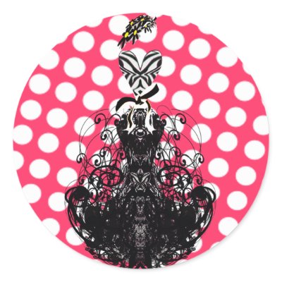 Diva Fashion Sticker - White Dots by samack
