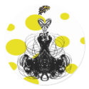 Diva Fashion Sticker - yellow by samack Diva Fashion Sticker - yellow