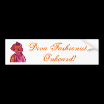 Diva Fashionista Autumn Reds bumper stickers