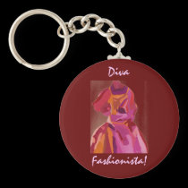 Diva Fashionista Autumn Reds keychains