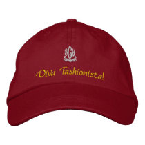 Diva Fashionista embroidered hats