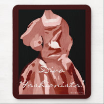 Diva Fashionista In Neutral mousepads