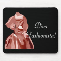 Diva Fashionista In Neutral mousepads