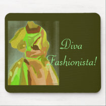 Diva Fashionista In Spring mousepads
