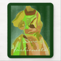 Diva Fashionista In Spring mousepads