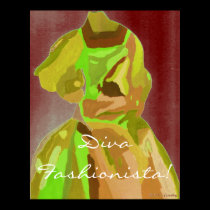 Diva Fashionista In Spring Poster posters