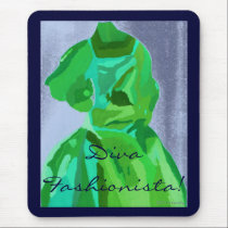 Diva Fashionista In Summer mousepads