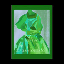 Diva Fashionista In Summer postcards