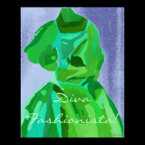 Diva Fashionista In Summer Poster posters