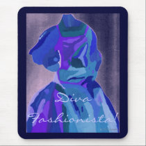 Diva FashionistaIn Blue I mousepads
