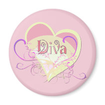 Diva Heart magnets