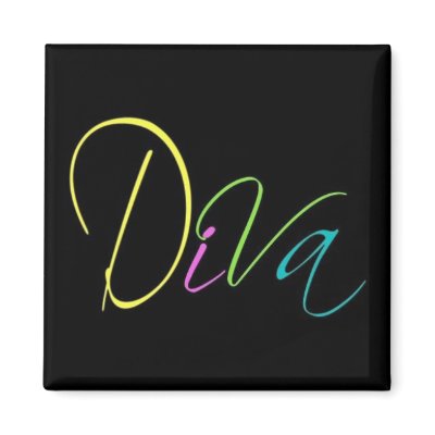 "Diva" Magnet by kokobaby