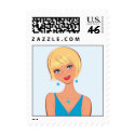 Diva Postage Stamp Art by monicastamp Diva Postage Stamp Art