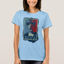 colorful, girl, diva, illustration, pop, stupid, funny, cute, black, afro, conservative, street, cool, music, hip-hop, rap, house-music, techno, hip hop, house music, music genres, Shirt with custom graphic design