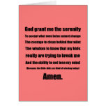 Diva Serenity Prayer Greeting Cards