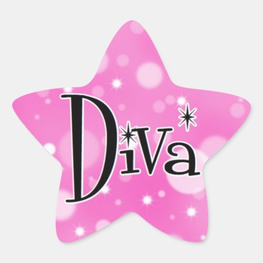 Diva star stickers Zazzle