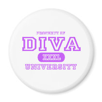 Diva University magnets by universityshirts Diva University magnets