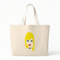 DIVA with a blonde bob bags