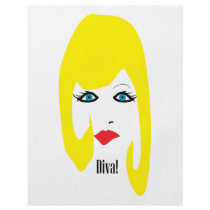 DIVA with a blonde bob flyers by Cheryldesigns DIVA with a blonde bob flyers