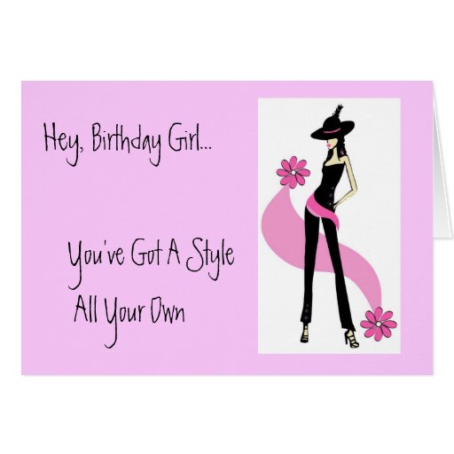 Diva With Style Birthday Card Zazzle