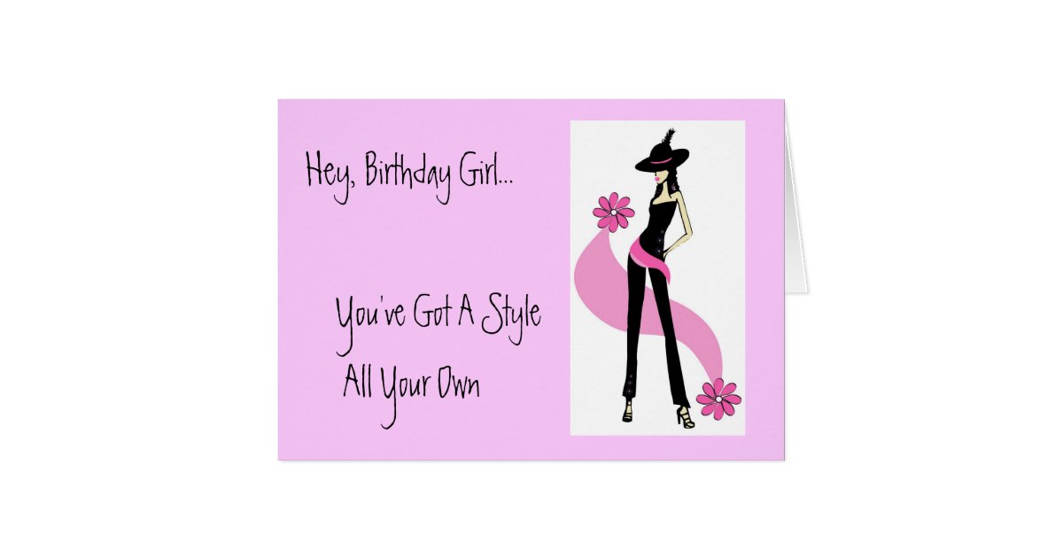 Diva With Style Birthday Card Zazzle