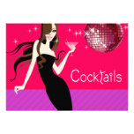Divalicious Cocktail Party - little black dress Custom Announcement