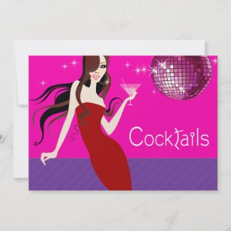 Divalicious Cocktail Party - little red dress invitation