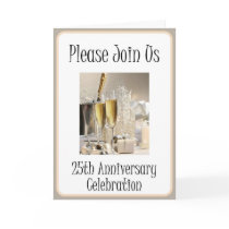 Diva's 25th Anniversary Party Invitation cards