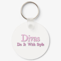 Divas Do It With Style keychains