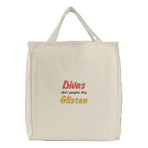 Divas Don't Perspire They Glisten embroidered bags by malibuitalian Divas Don't Perspire They Glisten embroidered bags