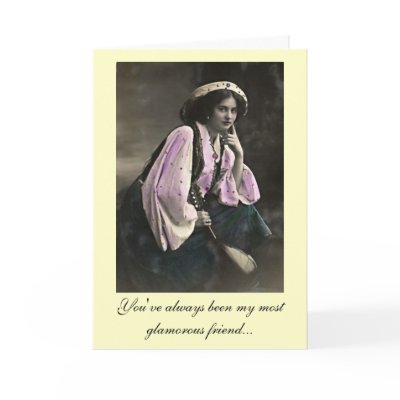 Diva's Glamorous 50th Birthday Greeting Card Diva's Glamorous 50th Birthday Greeting Card
