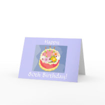Diva's Happy 80th Birthday Card