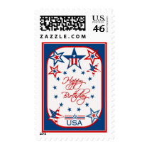 Diva's Happy Birthday USA Postage Stamp