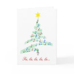 Diva's Happy Notes Christmas Card