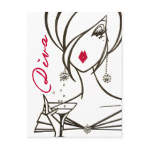 Divas Rule! postcard - Customized by LadyDenise Divas Rule! postcard - Customized