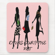 DIVAS SURF THE NET Mousepad