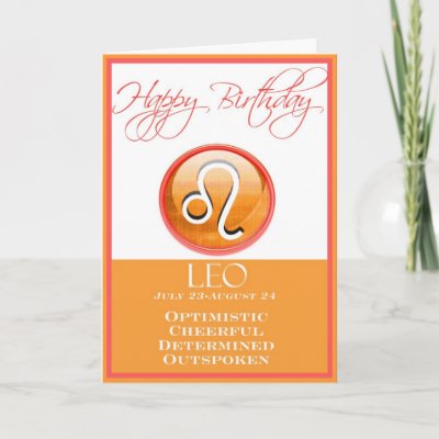 Diva's Zodiac Birthday Card for Leo by NightSweatsDiva