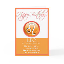 Diva's Zodiac Birthday Card for Leo by NightSweatsDiva Diva's Zodiac Birthday Card for Leo