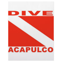 Dive Acapulco, Mexico letterhead by bartstshirts Dive Acapulco, Mexico letterhead
