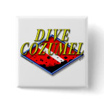 Dive Cozumel Pinback Buttons