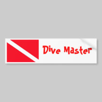 Dive Flag bumper stickers