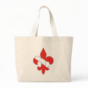 Dive Flag Fleur de lis Tote Bag by ARTegrity Dive Flag Fleur de lis Tote Bag